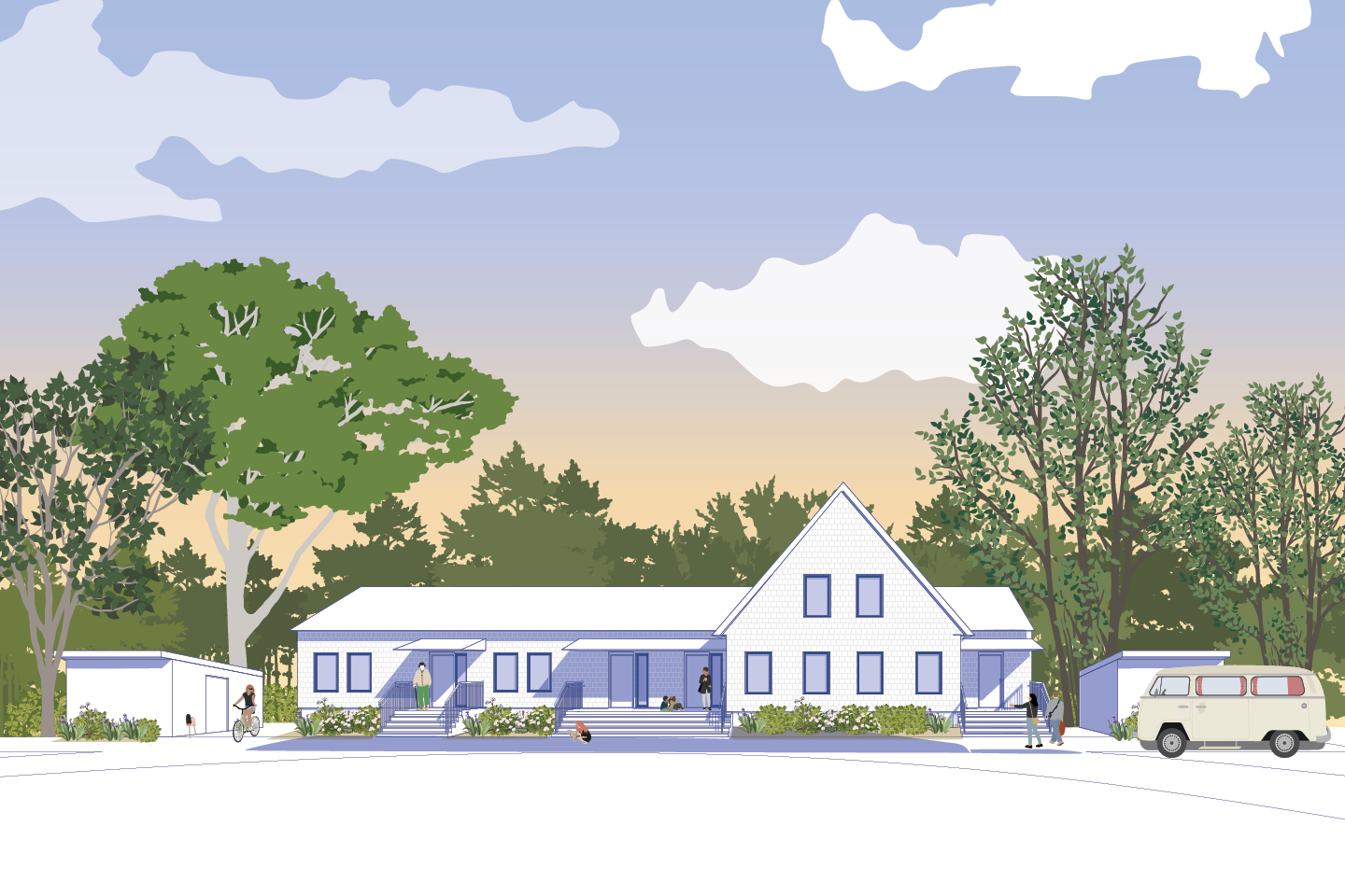 Mixed-unit house
