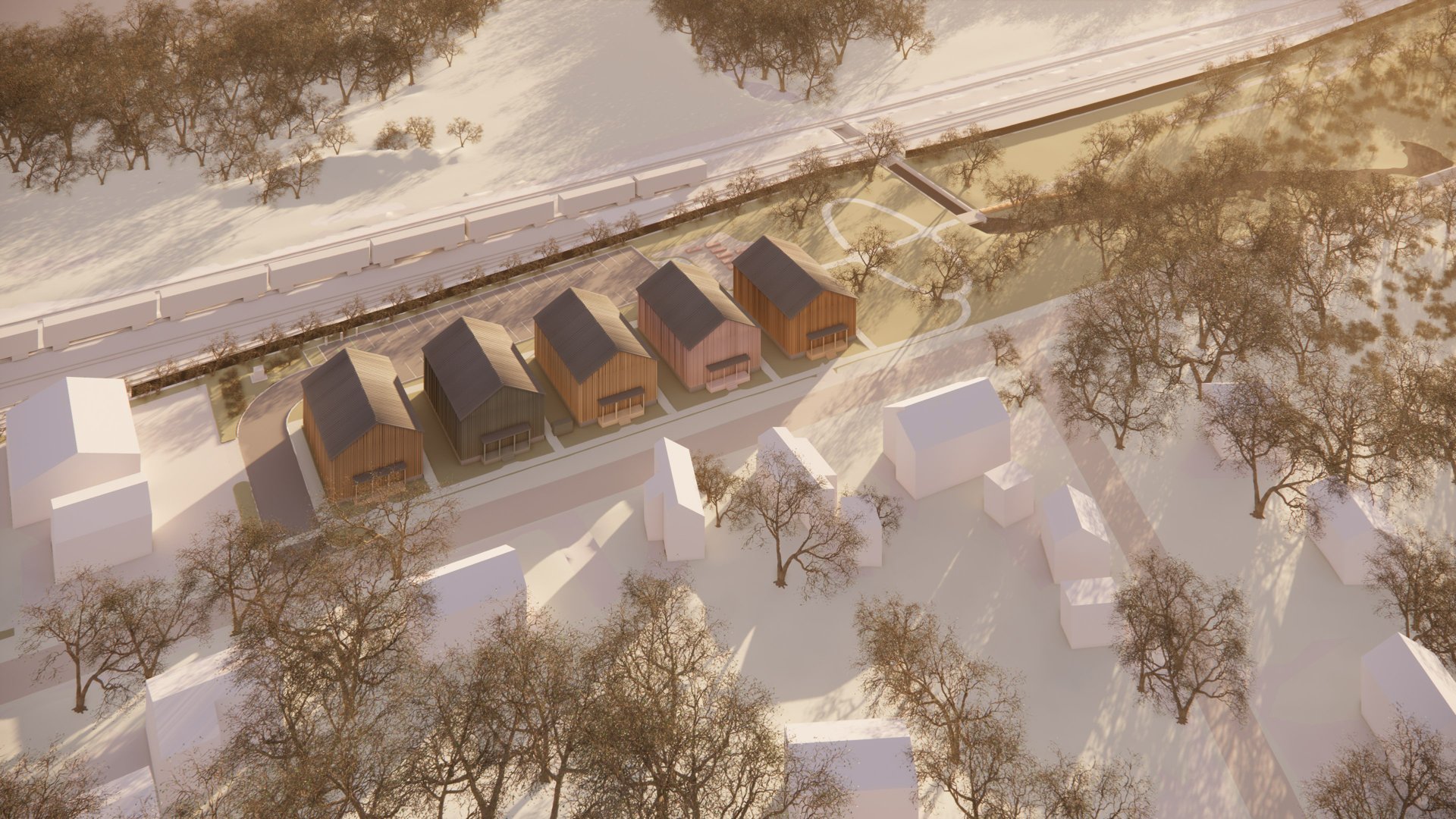 Min: 29 homes in five 2-story walk-ups